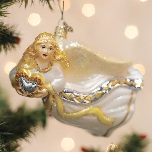 Old World Christmas Angel With Heart Ornament