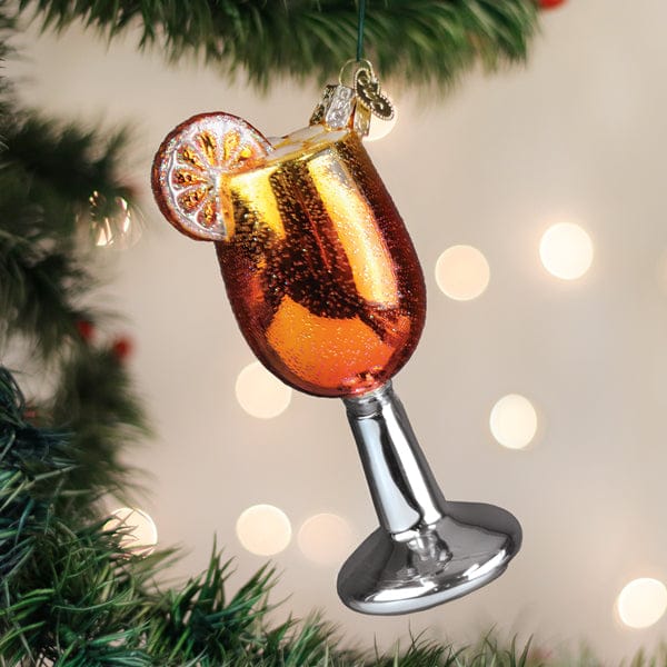 Old World Christmas Aperol Spritz Ornament
