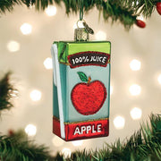 Old World Christmas Apple Juice Box Ornament
