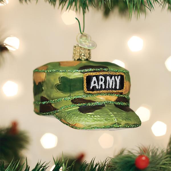 Old World Christmas Army Cap Ornament