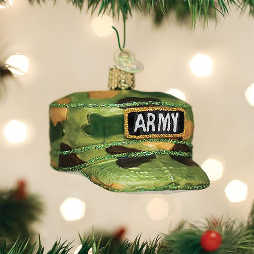 Old World Christmas Army Cap Ornament