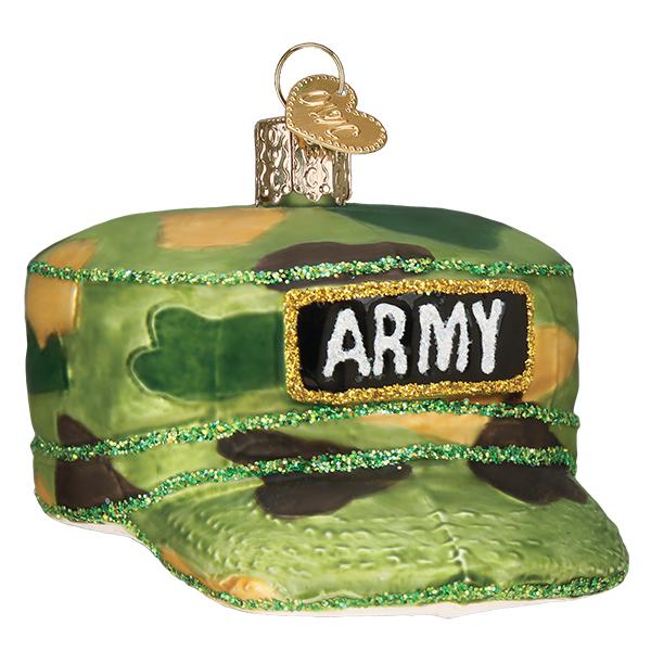 Old World Christmas Army Cap Ornament