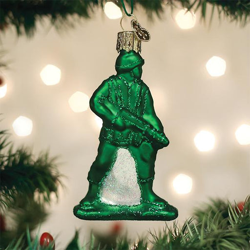 Old World Christmas Army Man Toy Ornament