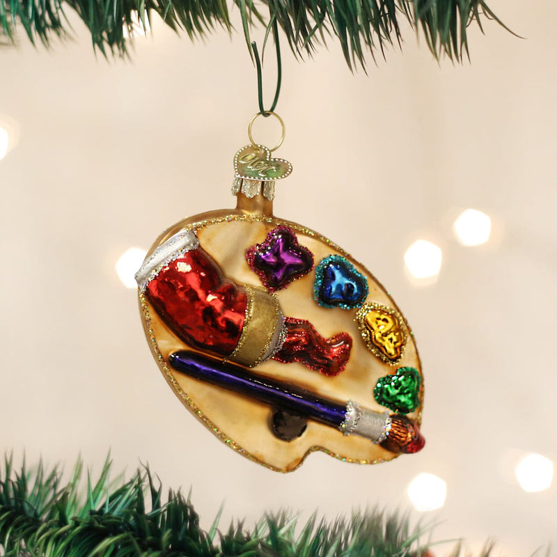 Old World Christmas Artist's Palette Ornament