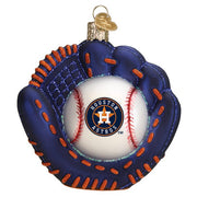 Old World Christmas Astros Baseball Mitt Ornament