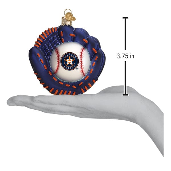 Old World Christmas Astros Baseball Mitt Ornament