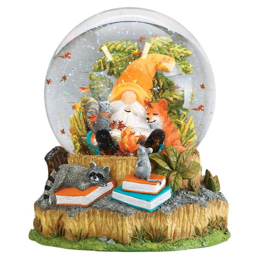 Old World Christmas Autumn Forest Gnome Snow Globe