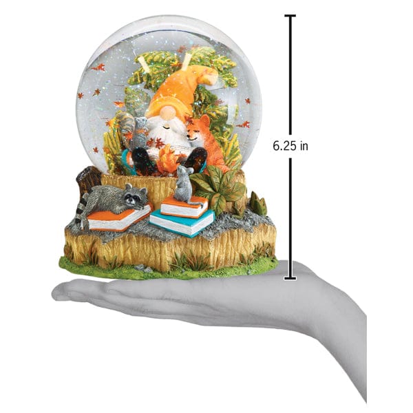 Old World Christmas Autumn Forest Gnome Snow Globe