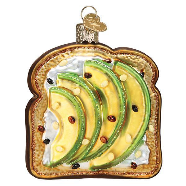 Old World Christmas Avocado Toast Ornament