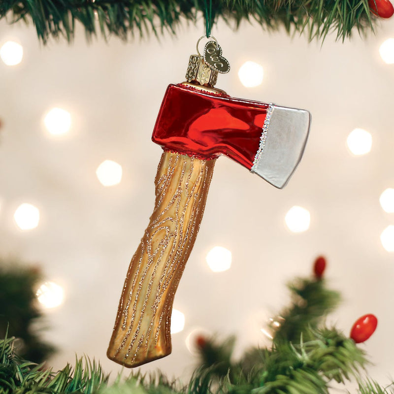Old World Christmas Axe Ornament