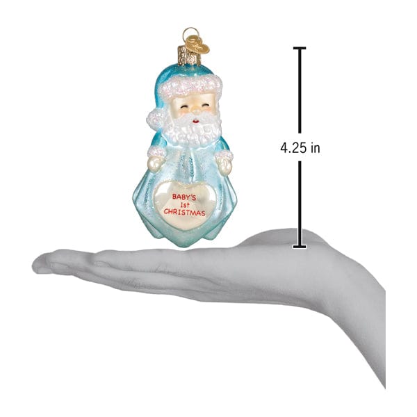 Old World Christmas Baby Boys 1st Santa Lovey Ornament