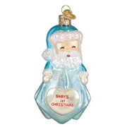 Old World Christmas Baby Boys 1st Santa Lovey Ornament