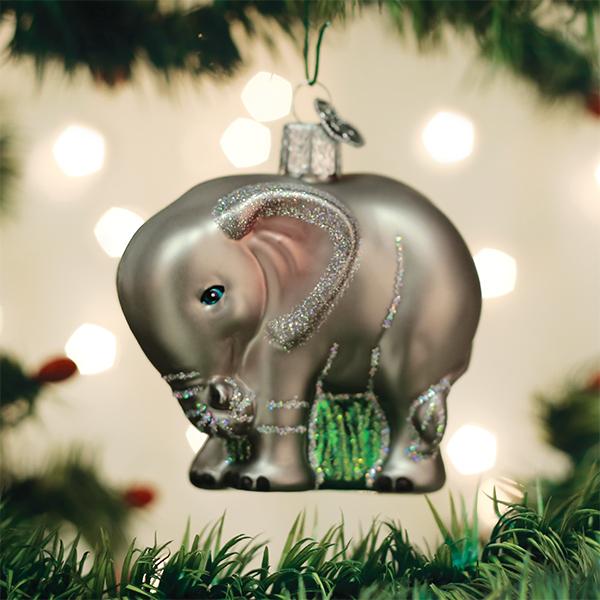 Old World Christmas Baby Elephant Ornament