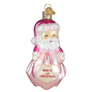 Old World Christmas Baby Girl's 1st Santa Lovey Ornament