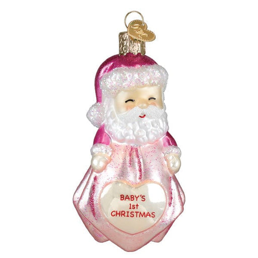 Old World Christmas Baby Girl's 1st Santa Lovey Ornament