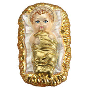 Old World Christmas Baby Jesus In Manger Ornament