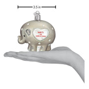 Old World Christmas Baby's 1st Elephant Ornament
