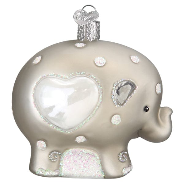 Old World Christmas Baby's 1st Elephant Ornament