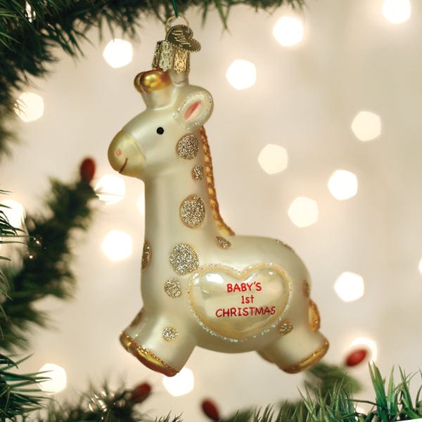 Old World Christmas Baby's First Christmas Giraffe Ornament