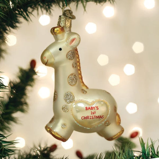 Old World Christmas Baby's First Christmas Giraffe Ornament