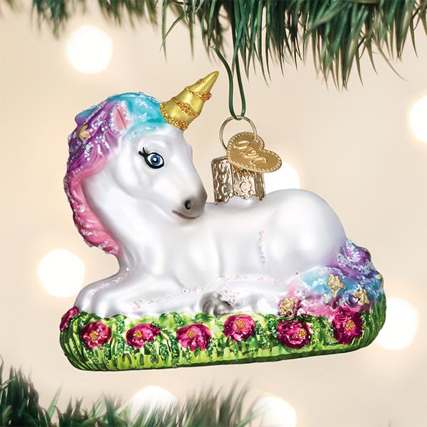 Old World Christmas Baby Unicorn Ornament