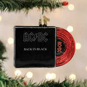 Old World Christmas Back In Black Album Cover Ornament