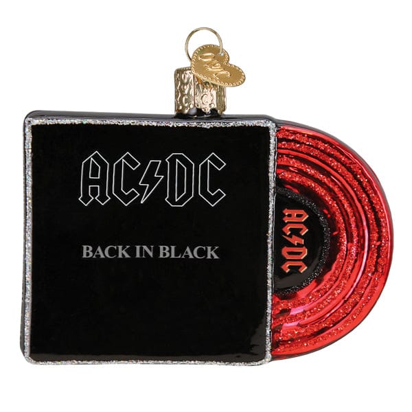 Old World Christmas Back In Black Album Cover Ornament