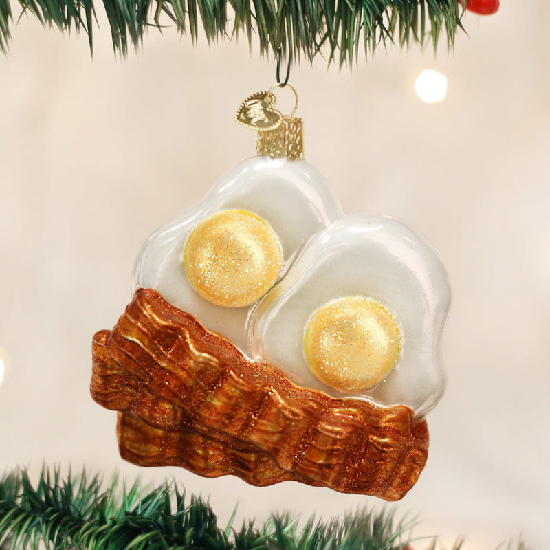Old World Christmas Bacon And Eggs Ornament