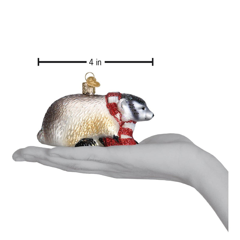 Old World Christmas Badger Ornament