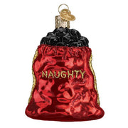 Old World Christmas Bag Of Coal Ornament
