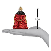 Old World Christmas Bag Of Coal Ornament