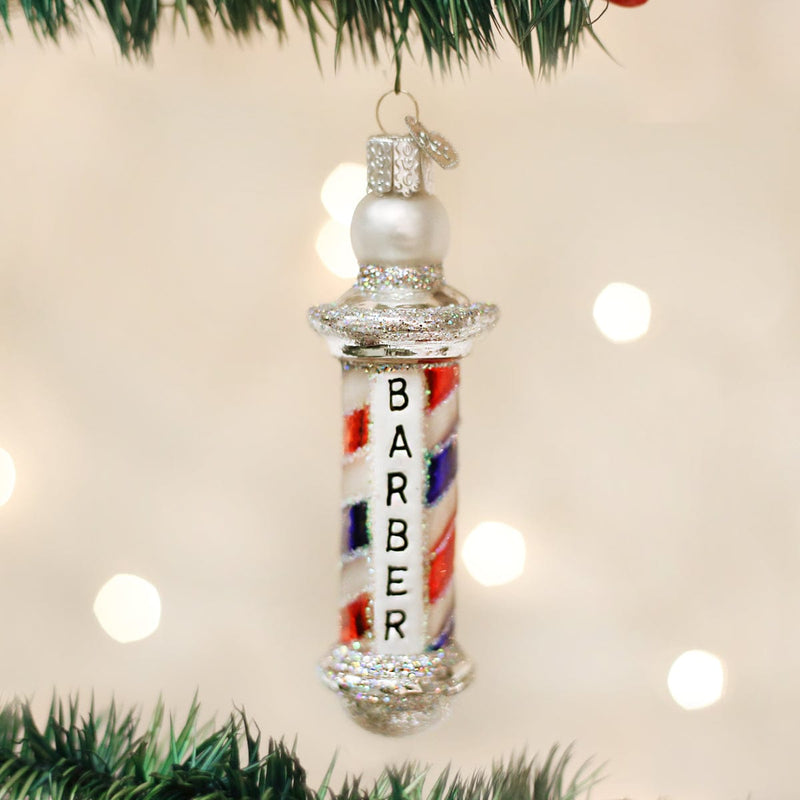 Old World Christmas Barber Pole Ornament