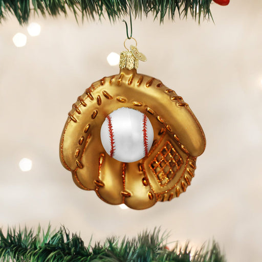 Old World Christmas Baseball Mitt Ornament