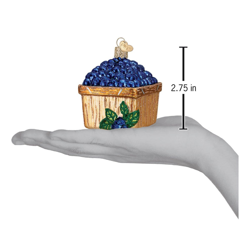 Old World Christmas Basket Of Blueberries