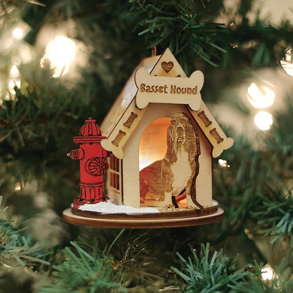 Old World Christmas Basset Hound Ornament