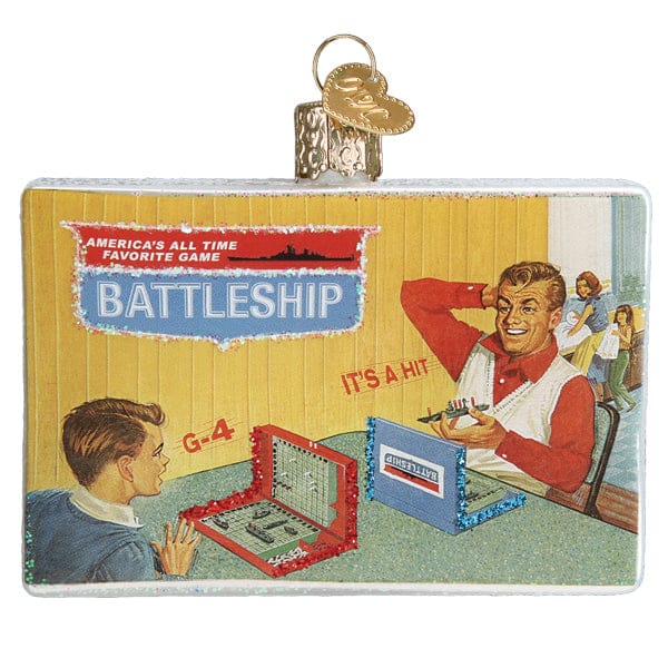 Old World Christmas Battleship Ornament