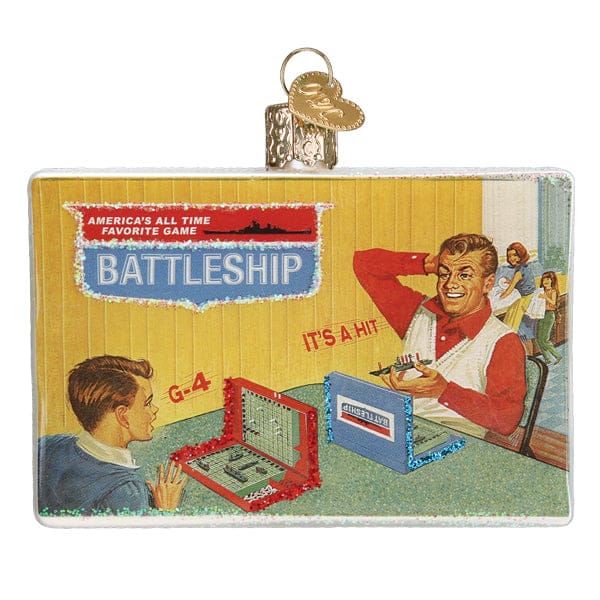 Old World Christmas Battleship Ornament