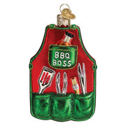 Old World Christmas BBQ Apron Ornament