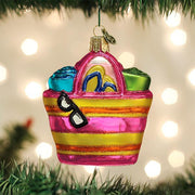 Old World Christmas Beach Bag Ornament