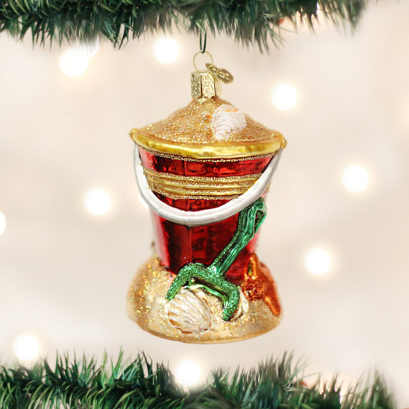 Old World Christmas Beach Bucket Ornament