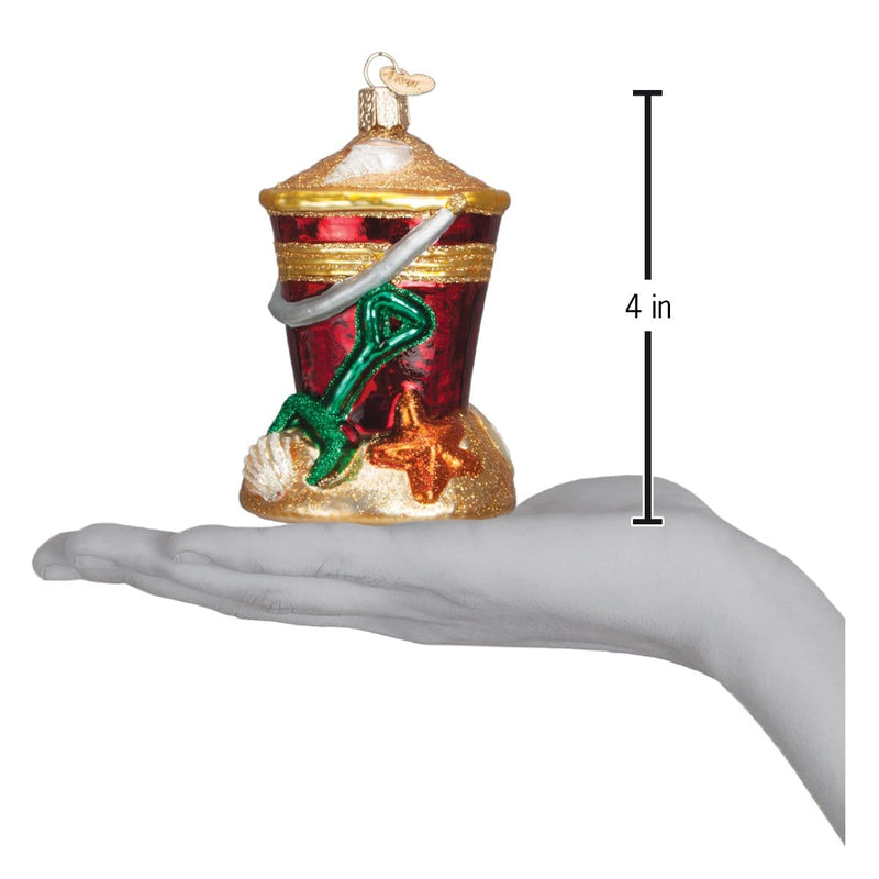 Old World Christmas Beach Bucket Ornament