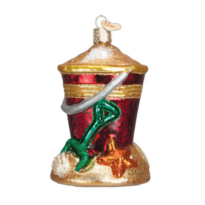 Old World Christmas Beach Bucket Ornament