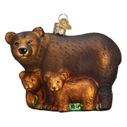 Old World Christmas Bear With Cubs Ornament