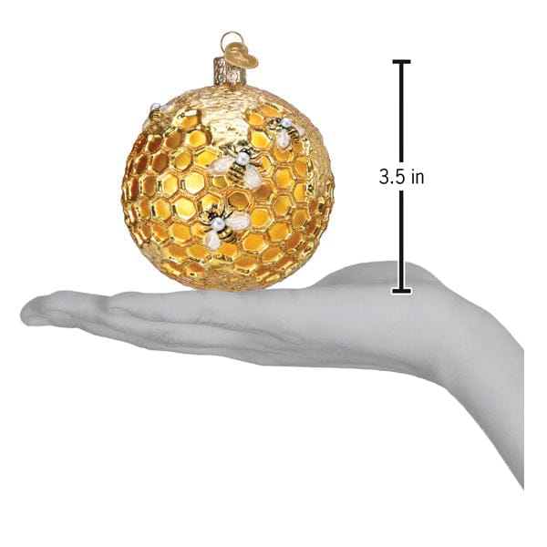 Old World Christmas Bee Blessed Round Ornament