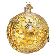 Old World Christmas Bee Blessed Round Ornament