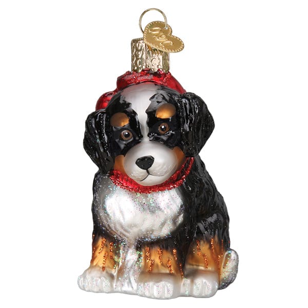Old World Christmas Bernedoodle Puppy Ornament