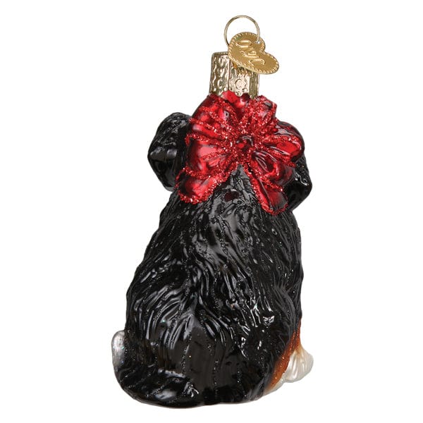 Old World Christmas Bernedoodle Puppy Ornament