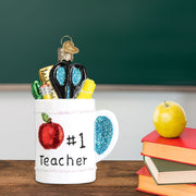 Old World Christmas Best Teacher Mug Ornament