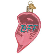 Old World Christmas Bff Hearts Ornament