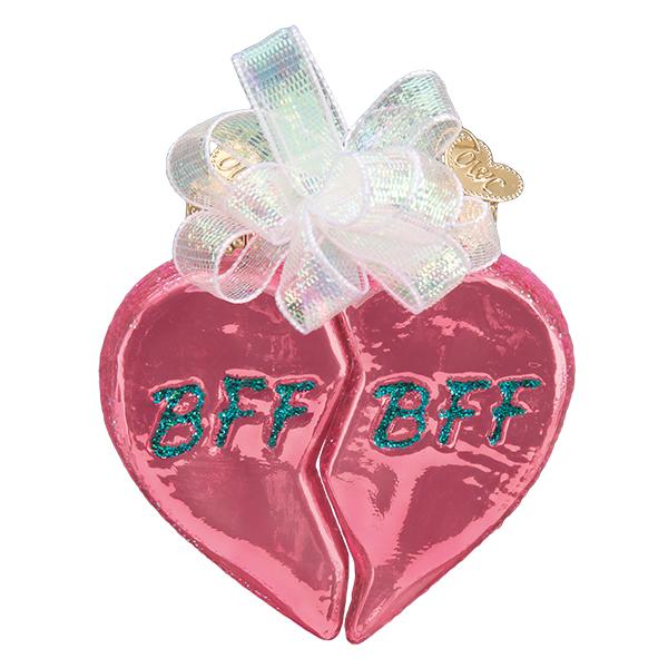 Old World Christmas Bff Hearts Ornament